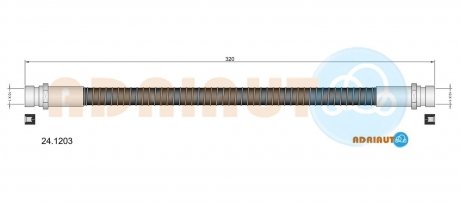 Шланг гальмівний Colt,Lancer,Galant ADRIAUTO 24.1203