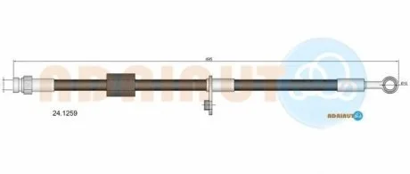 Шланг гальм.передн.Colt 04- ADRIAUTO 24.1259