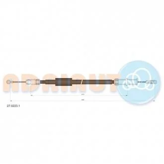 Трос ручного DB209-318, L=R 06- ADRIAUTO 2702231