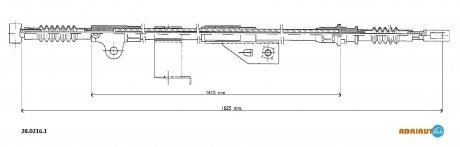 Тросик гальма стоянки ADRIAUTO 2802161