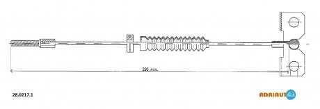 Тросик стояночного тормоза ADRIAUTO 2802171