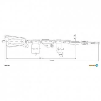 Трос ручного гальма ADRIAUTO 2802381