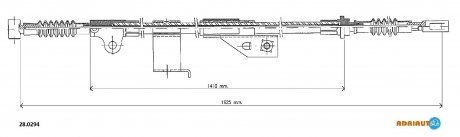 Трос ручного гальма ADRIAUTO 280294