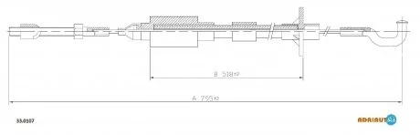Трос сцепления ADRIAUTO 330107