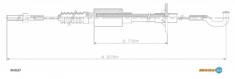 Трос зчеплення Rekord E 1,7-2,0 ADRIAUTO 330127