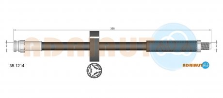Шланг гальмівний передн. 309 ADRIAUTO 35.1214