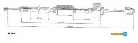 Трос сцепления ADRIAUTO 410126