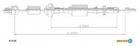 Трос зчеплення R21 2.1Td ADRIAUTO 410128