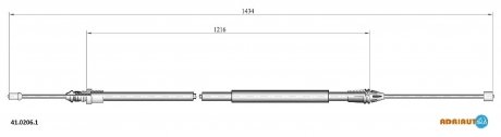Трос стояночного тормоза ADRIAUTO 4102061