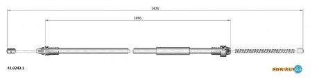 Трос стояночного гальма ADRIAUTO 4102431