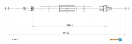 Трос зупиночних гальм ADRIAUTO 4102641 (фото 1)