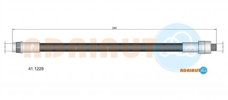 Шланг гальмів. задн.R25 -92 ADRIAUTO 41.1229