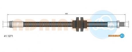 Шланг гальмівний передн. Megane II -05 ADRIAUTO 41.1271