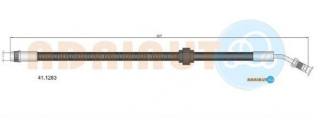 Шланг гальмівний передн. верх. Master -06 ADRIAUTO 41.1283