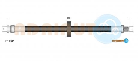 Шланг гальмівний передн. Favorit -93 ADRIAUTO 47.1207 (фото 1)