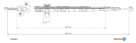 Трос стоянкових гальм ADRIAUTO 5202322