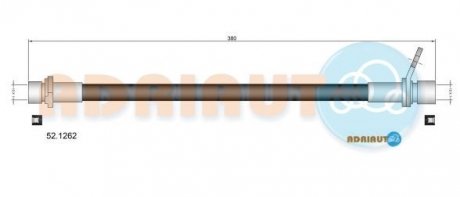Шланг гальмівний задн. лів. Avensis -00 ADRIAUTO 52.1262 (фото 1)