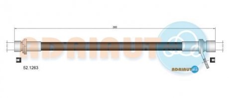 Шланг гальмівний задн. пр. Avensis -00 ADRIAUTO 52.1263