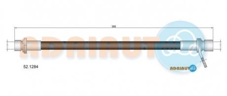 Шланг гальмівний задн. пр. Avensis -03 ADRIAUTO 52.1284 (фото 1)