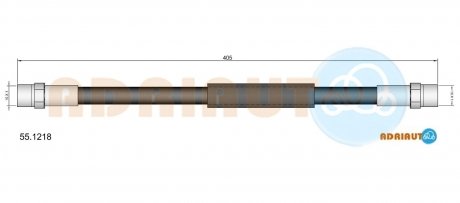 Шланг гальмівний передн. LT -96 ADRIAUTO 55.1218 (фото 1)