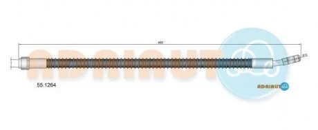 Фото гальм.шланг задн.Touareg 02- ADRIAUTO 55.1264 Гальм.шланг задн.Touareg 02- ADRIAUTO 55.1264