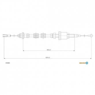 Трос сцепления 1080/920mm Volvo 240 78- ADRIAUTO 57.0102