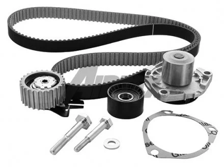 К-кт ГРМ (помпа з прокладкою + 2 ролика + ремінь + кріплення) BRAVO II 1.9 D 07-14, OPEL ASTRA H 1. AIRTEX WPK1702R01