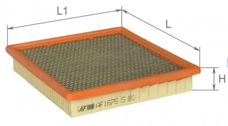 Фільтр повітряний ALPHA FILTER AF1676s