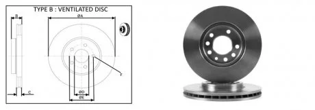 Диск тормозной, лев/прав, пер (кратно2шт) OPEL ASTRA H (L48) (01/04-05/14) APPLUS 61278AP