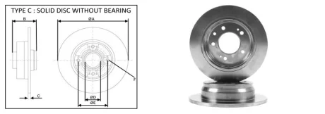 Гальмівний диск зад. Hyundai I30/Kia Ceed 06- (262x10) APPLUS 61284AP