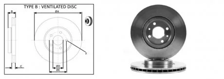 Диск тормозной APPLUS 61289AP