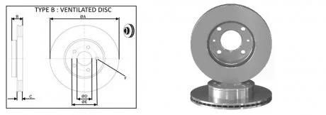 Диск тормозной APPLUS 61305AP