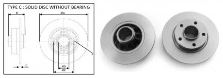 Диск гальмівний APPLUS 61311AP