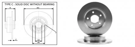 Диск тормозной, лев/прав, задн (кратно2шт) FORD FOCUS II универсал (DA_) (07/04-09/12) APPLUS 61318AP