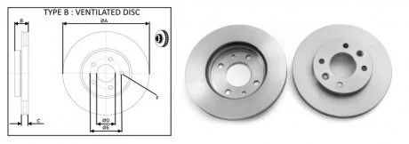 Диск тормозной, лев/прав, пер (кратно2шт) RENAULT MEGANE I (BA0/1_) (08/95-12/04) APPLUS 61340AP
