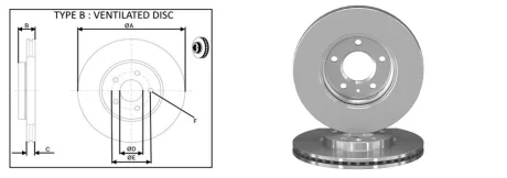 Диск гальмiвний APPLUS 61362AP
