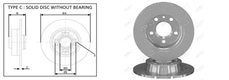 Диск гальмiвний APPLUS 61379AP
