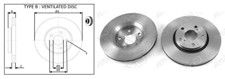 Диск гальмiвний APPLUS 61392AP