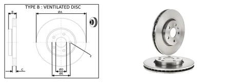 Диск гальмiвний APPLUS 61398AP