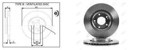 Диск гальмiвний APPLUS 61407AP