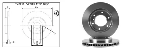 Диск гальмівний APPLUS 61412AP