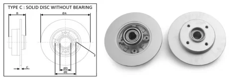 Диск гальмівний зад. APPLUS 61417BAP
