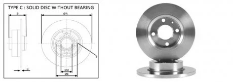 Диск тормозной APPLUS 61418AP