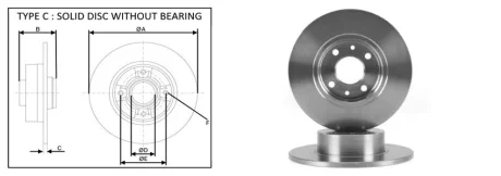 Диск гальмівний задній (кратно 2) Fiat Bravo II (198_) (06-16) (шт.) APPLUS 61431AP