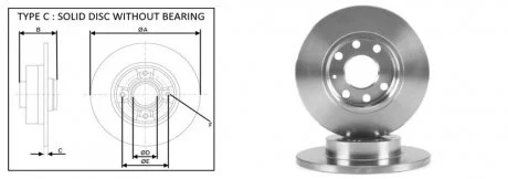Диск гальмівний APPLUS 61461AP