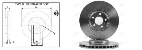 Гальмівні диски передні Audi A4/A5/Q5 2007- (320x30mm) APPLUS 61474AP