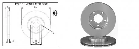 Диск гальмівний APPLUS 61504AP