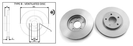 Диск гальмівний перед. Nissan Qashqai// Renault Koleos 1.6Dci-2.5 02.07- APPLUS 61533AP