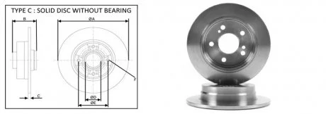 Диск гальмівний APPLUS 61623AP