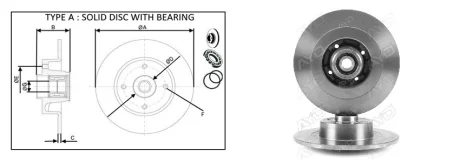 Диск тормозной RENAULT SCENIC II (JM0/1_) [06/03-07/10] APPLUS 61631BAP